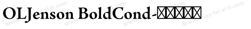OLJenson BoldCond字体转换